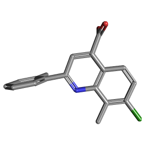 甲基苯基-羧酸(C18H14ClNO2),CAS 862647-91-4,「Fluorochem」C3926475-5g C18H14ClNO2_3D图