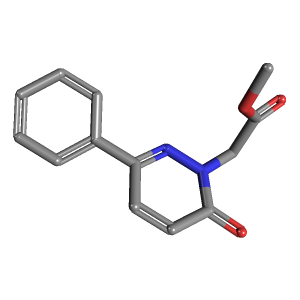 苯基哒嗪-乙酸甲酯(C13H12N2O3),CAS 853319-62-7,「Fluorochem」M40488790-1g C13H12N2O3_3D图