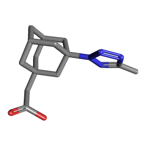 甲基四唑-乙酸(C14H20N4O2),CAS 438218-34-9,「Fluorochem」M4119686-1g C14H20N4O2_3D图