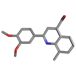 甲基喹啉-羧酸(C19H17NO4),CAS 438225-88-8,「Fluorochem」D4159995-1g C19H17NO4_3D图