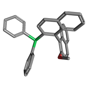 甲氧基-二苯基膦(C33H25OP),CAS 134484-36-9,「Strem」M4190002-100mg C33H25OP_3D图