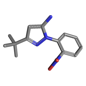 叔丁基_胺(C13H16N4O2),CAS 1154198-84-1,「Fluorochem」T43381261-2g C13H16N4O2_3D图