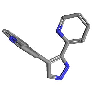 吡啶_喹啉(C17H12N4),CAS 396129-53-6,「Sigma-Aldrich」P447966-5MG C17H12N4_3D图