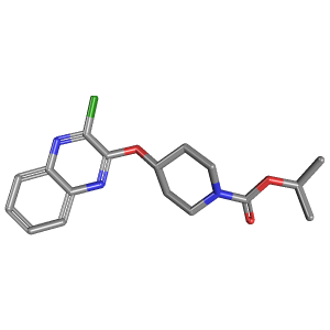 乙氧基-羧酸叔丁酯(C18H22ClN3O3),CAS 939986-42-2,「Fluorochem」C45786625-500mg C18H22ClN3O3_3D图