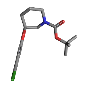 哌啶-羧酸叔丁酯(C14H20ClN3O3),CAS 939986-44-4,「Fluorochem」C45787070-500mg C14H20ClN3O3_3D图
