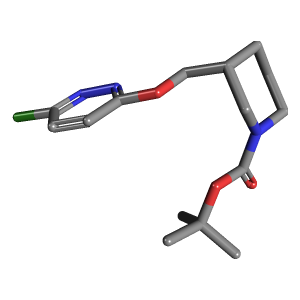 哌啶-羧酸叔丁酯(C15H22ClN3O3),CAS 939986-58-0,「Fluorochem」C45787252-500mg C15H22ClN3O3_3D图