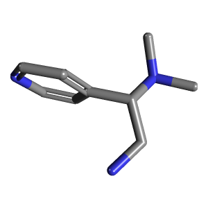 2-(N_N-二甲基氨基)-2-(吡啶-4-Yl)乙胺制备,CAS 933735-18-3报价,「Fluorochem」N45926061-1g C9H15N3_3D图