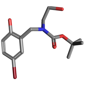 羟乙基-氨基甲酸叔丁酯(C14H20BrNO4),CAS 1217862-54-8,「Fluorochem」T46318386-10g C14H20BrNO4_3D图