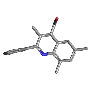 三甲基喹啉-羧酸(C19H16ClNO2),CAS 895965-50-1,「Fluorochem」C4712159-10g C19H16ClNO2_3D图
