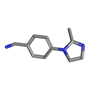 咪唑_甲胺(C11H13N3),CAS 883291-45-0,「Fluorochem」M4913134-10g C11H13N3_3D图