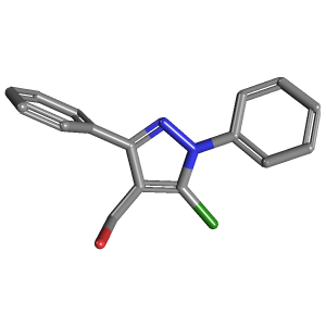 二苯基_甲醇(C16H13ClN2O),CAS 55828-92-7,「Fluorochem」C4913351-500mg C16H13ClN2O_3D图