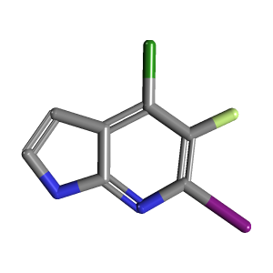 C7H3ClFIN2_3D图