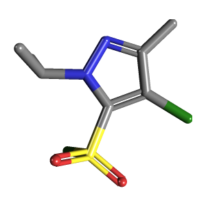 异丙基_磺酰氯(C7H10Cl2N2O2S),CAS 1245807-33-3,「Fluorochem」C50896636-1g C7H10Cl2N2O2S_3D图