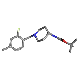 甲基苄基-氨基甲酸叔丁酯(C18H27FN2O2),CAS 1286263-56-6,「Fluorochem」T53256186-1g C18H27FN2O2_3D图