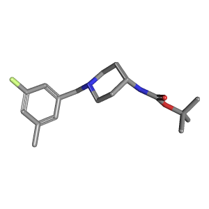 甲基苄基-氨基甲酸叔丁酯(C18H27FN2O2),CAS 1286263-97-5,「Fluorochem」T53256195-1g C18H27FN2O2_3D图
