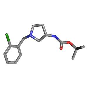 吡咯烷-氨基甲酸叔丁酯(C16H23ClN2O2),CAS 1286208-38-5,「Fluorochem」R53256303-1g C16H23ClN2O2_3D图