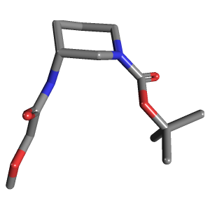哌啶-羧酸叔丁酯(C13H24N2O4),CAS 1332765-78-2,「Fluorochem」S53256895-1g C13H24N2O4_3D图