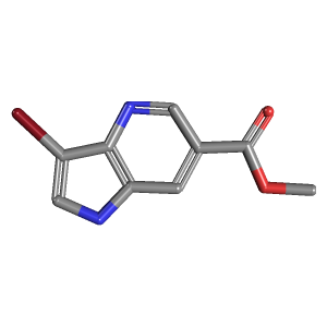 吡咯并-羧酸甲酯(C9H7BrN2O2),CAS 1190312-64-1,「Alfa」M53412551-250mg C9H7BrN2O2_3D图