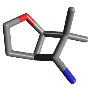 氧杂二环-胺(C8H15NO),CAS 1341434-62-5,「源叶」D54594925-50mg C8H15NO_3D图