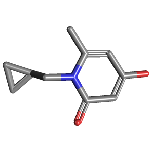 甲基_酮(C10H13NO2),CAS 893724-94-2,「Fluorochem」C54703058-250mg C10H13NO2_3D图
