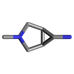 氨基_己烷(C6H12N2),CAS 164799-15-9,「Fluorochem」E55284834-1g C6H12N2_3D图