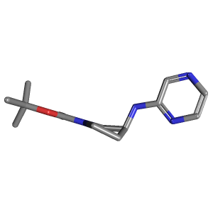 吡咯烷-羧酸叔丁酯(C13H20N4O2),CAS 1186299-89-7,「Fluorochem」R56965545-1g C13H20N4O2_3D图
