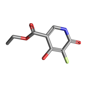 吡啶-羧酸乙酯(C8H8FNO4),CAS 1000340-08-8,「Fluorochem」E57360922-2.5g C8H8FNO4_3D图