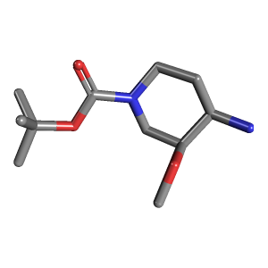 (3R_4S)-4-氨基-1-Boc-3-甲氧基哌啶制备,CAS 1363378-22-6报价,「Fluorochem」R57362389-1g C11H22N2O3_3D图