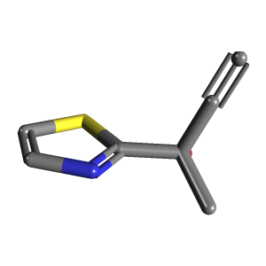 噻唑_丁基(C7H7NOS),CAS 1202769-72-9,「安耐吉」R58221813-5g C7H7NOS_3D图