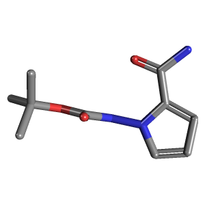 氨基甲酰-氨基甲酸叔丁酯(C10H15N3O3),CAS 1206824-76-1,「Fluorochem」T58332103-5g C10H15N3O3_3D图