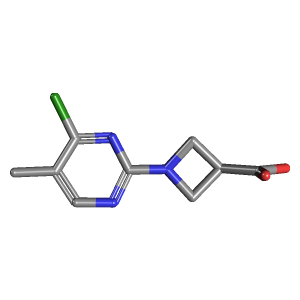 甲基嘧啶-羧酸(C9H10ClN3O2),CAS 1289387-76-3,「Fluorochem」C60136824-500mg C9H10ClN3O2_3D图