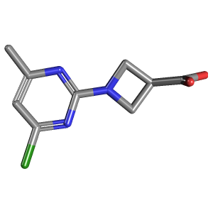 叠氮_羧酸(C9H10ClN3O2),CAS 1289385-54-1,「Fluorochem」C60136825-500mg C9H10ClN3O2_3D图