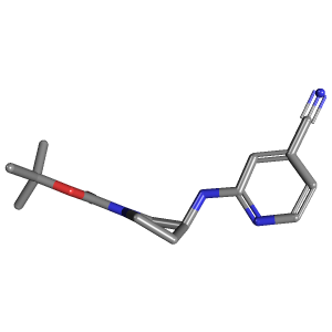 氨基-羧酸叔丁酯(C15H20N4O2),CAS 1261236-00-3,「Fluorochem」C60137471-500mg C15H20N4O2_3D图