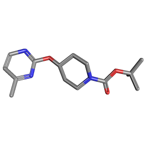 嘧啶-羧酸叔丁酯(C15H23N3O3),CAS 1261232-34-1,「Fluorochem」M60137820-500mg C15H23N3O3_3D图