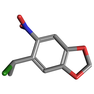 氯乙基-苯并二恶唑(C9H8ClNO4),CAS 1308676-67-6,「Fluorochem」C66523797-2.5g C9H8ClNO4_3D图