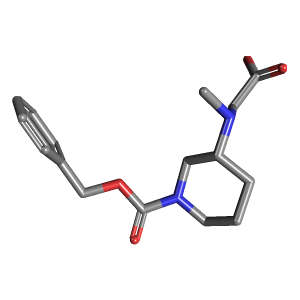羧甲基甲基氨基-羧酸苄基酯(C16H22N2O4),CAS 1353994-03-2,「Fluorochem」S66563953-500mg C16H22N2O4_3D图
