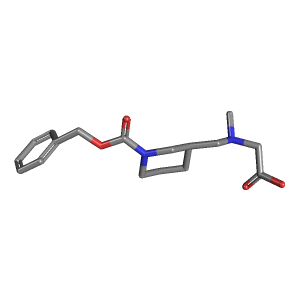 哌啶-羧酸苄基酯(C17H24N2O4),CAS 1353976-05-2,「Fluorochem」C66563956-500mg C17H24N2O4_3D图