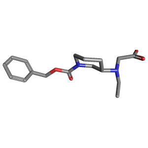 哌啶-羧酸苄基酯(C17H24N2O4),CAS 1354009-23-6,「Fluorochem」R66564242-500mg C17H24N2O4_3D图