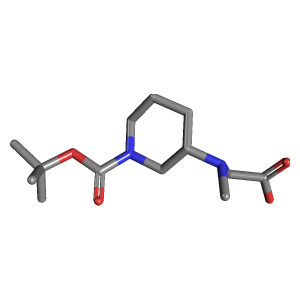 哌啶-羧酸叔丁酯(C13H24N2O4),CAS 1354016-89-9,「Fluorochem」R66564578-500mg C13H24N2O4_3D图