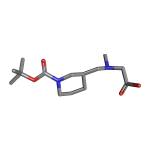 哌啶-羧酸叔丁酯(C14H26N2O4),CAS 1353960-03-8,「Fluorochem」C66564581-500mg C14H26N2O4_3D图
