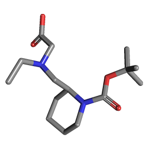 羧甲基乙基氨基-羧酸叔丁酯(C15H28N2O4),CAS 1353960-19-6,「Fluorochem」C66564595-500mg C15H28N2O4_3D图