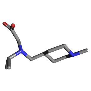 哌啶_乙酸(C12H24N2O2),CAS 1353960-39-0,「Fluorochem」I66565597-500mg C12H24N2O2_3D图
