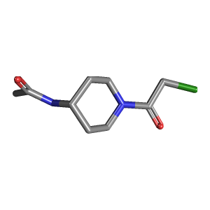 哌啶_乙酰胺(C9H15ClN2O2),CAS 1107645-38-4,「Fluorochem」N66567448-500mg C9H15ClN2O2_3D图