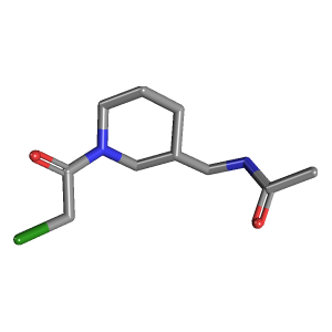 哌啶_乙酰胺(C10H17ClN2O2),CAS 1353977-28-2,「Fluorochem」N66567450-500mg C10H17ClN2O2_3D图