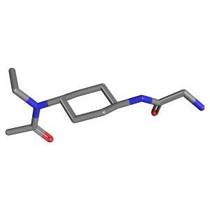 乙酰乙基-乙酰胺(C12H23N3O2),CAS 1353973-62-2,「Fluorochem」N66567550-500mg C12H23N3O2_3D图