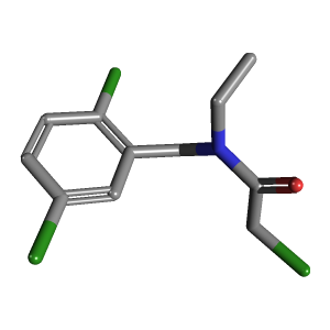 苄基_乙酰胺(C11H12Cl3NO),CAS 1353947-89-3,「Fluorochem」C66567842-500mg C11H12Cl3NO_3D图