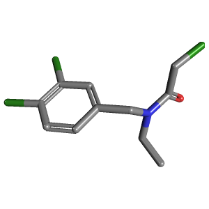 乙基_乙酰胺(C11H12Cl3NO),CAS 1353966-58-1,「Fluorochem」C66567845-500mg C11H12Cl3NO_3D图