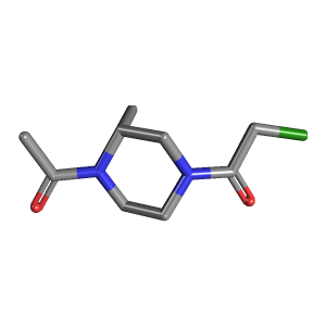 乙酰基_氯乙烷(C9H15ClN2O2),CAS 1353947-94-0,「Fluorochem」A66568131-500mg C9H15ClN2O2_3D图