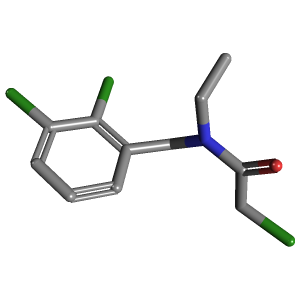 乙基_乙酰胺(C11H12Cl3NO),CAS 1353963-61-7,「Fluorochem」C66568382-500mg C11H12Cl3NO_3D图