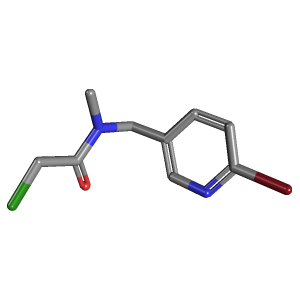 甲基-甲基乙酰胺(C9H10BrClN2O),CAS 1353977-64-6,「Fluorochem」N66568598-500mg C9H10BrClN2O_3D图